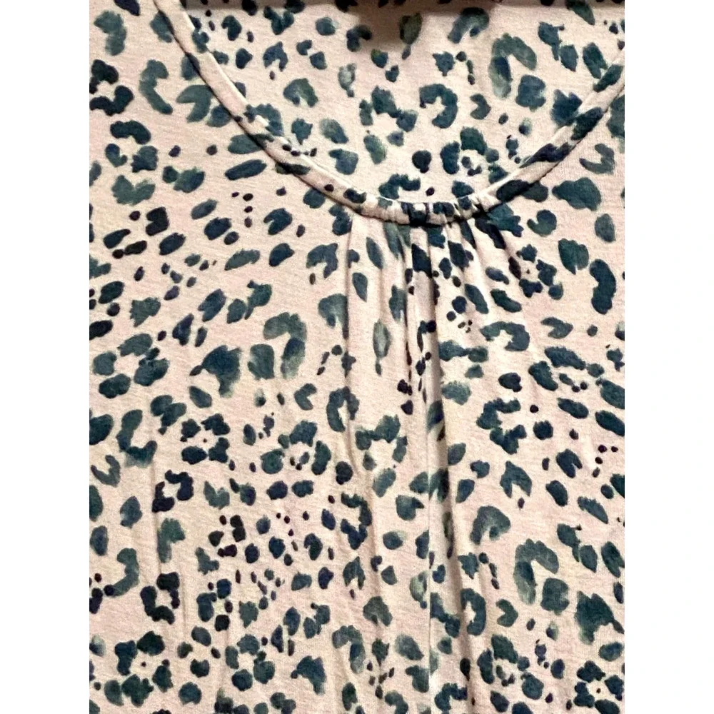 Tommy Bahama Sleeveless Sundress Beach Cover Up‎ White and Green Leopard Spots